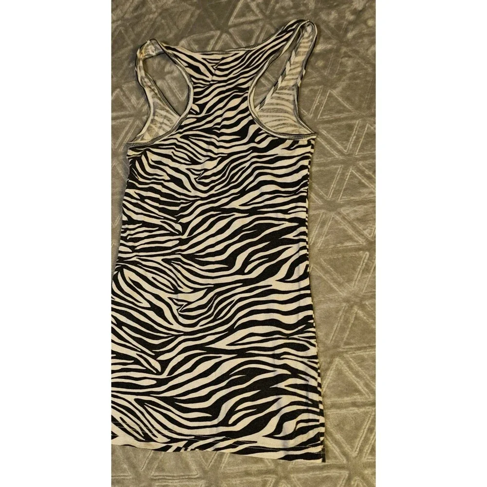 Zebra Print Tank Top Women’s Size Medium